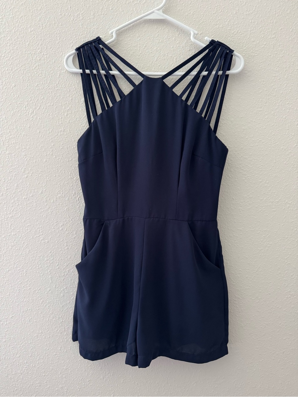 B. Darlin Women’s Navy Blue Romper with Pockets Size 5/6